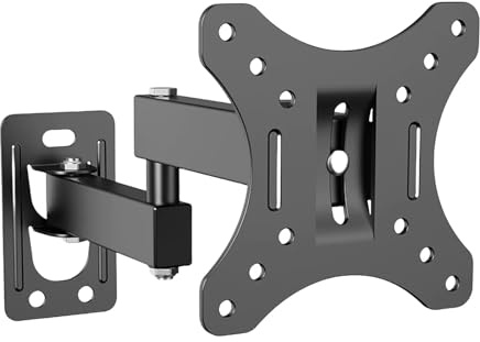 Soporte de TV ajustable for pared compatible con televisores LED/LCD de 10 a 32 pulgadas, capacidad de carga de 10 kg, espacio entre orificios de 100 x 100, soporte de TV for oficina en casa