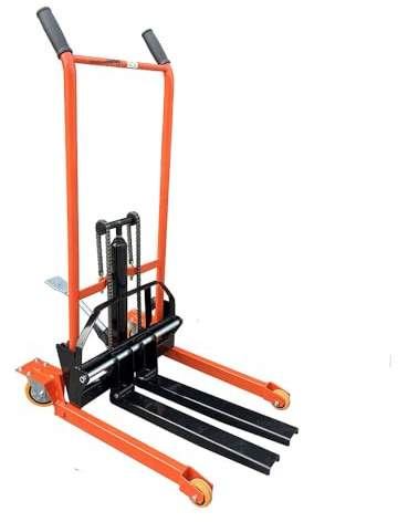 ZHIHUASMTBX Elevador de Material hidráulico Plegable Multifuncional,Capacidad de 440 lbs Elevador de Material hidráulico Altura de elevación de 35 con Ruedas giratorias