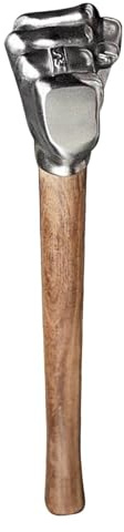 Robuster Faust-Kopf Hammer mit Holzgriff, Schwere Ausführung für Outdoor, Camping, Auto Notfall & DIY Projekte, Vielseitiges Werkzeug zum Hämmern, Schlagen und als Notwerkzeug