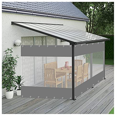 Lona impermeable de PVC para exteriores, cobertizo, garaje, cubierta resistente al frío y a la congelación, 1,2 x 2,2 m, lona resistente a la intemperie para todas las estaciones