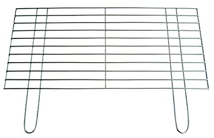 BitWa 70x40cm Grillrost stabile und schwere Ausführung mit Zwei festen Handgriffen Grillkamin Kamin Gartengrill Holzkohlegrill oder Gasgrill Auflagestäbe Ø 4mm 700 x 400 mm