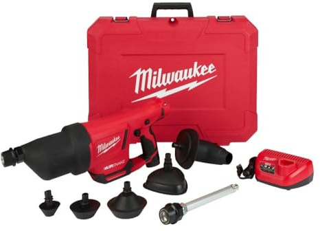 Milwaukee Electric - M12 AIRSNAKE Drain Cleaning AIR Gun KIT