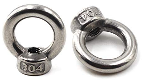 M3 Dado di sollevamento del dado dell'anello del dado dell'occhio dell'acciaio inossidabile 304 (Confezione da 20)