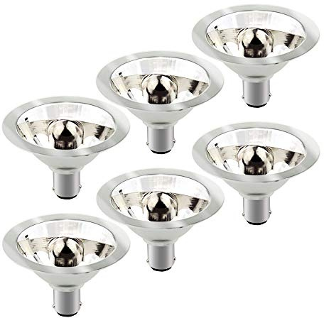 6 reflectores halógenos AR70 50 W BA15d 12 V 640 lm 41990 blanco cálido 24°