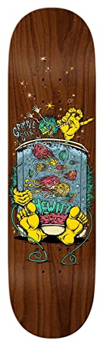 Anti Hero Skateboards Hewitt Grimplestix Backpage Skateboard-Deck, 21,6 cm, mehrfarbig