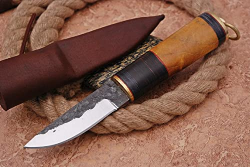 Generisch Mittelalter Messer, handgeschmiedet Carbon stahl 1095 4186