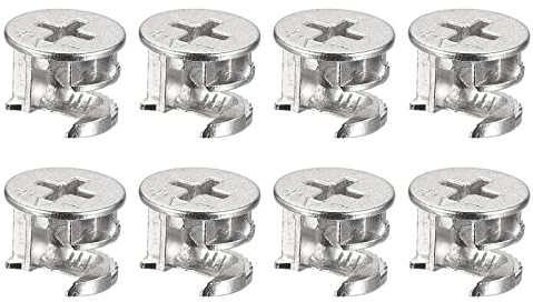 sourcing map Muebles Leva Bloqueo Tuerca, 8uds 14,6 x 11,5mm Junta Bloqueo Tuercas Muebles Conexión Leva Montajes