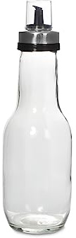 ROYAL NORFOLK Huilier en Verre avec Bouchon doseur en Plastique, 1000 CC, 30 cm