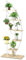 KOMFOTTEU Soporte para Plantas de 7 Niveles, Estante de Macetas Decorativo con Marco Metálico, Escalera de Exhibición para Flores, Estantería Curvada para Jardín, 60 x 30 x 155 cm (Blanco, 1 piezas)