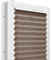 Fenster DEKOR - Plissee Klemmfix ohne Bohren Breite 130 cm x Höhe 120 cm - Fenster Plissees innen Braun - Faltrollo blickdicht - Faltrollos einfach zu montieren - Blissett Rollo
