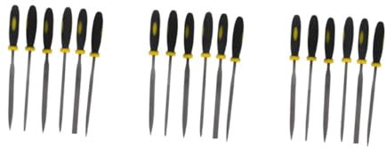 DOITOOL 18-tlg. Holzraspelfeilen-set 140x3mm Grobzahnung - Griff Für Holz Leder