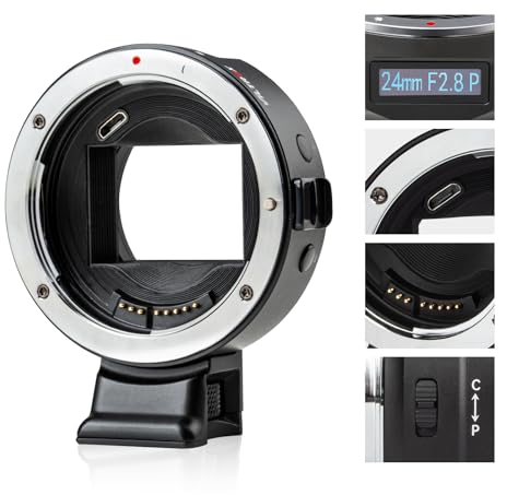 VILTROX EF-E5 Adapter Lens Adapter Electronic Autofocus EF-E Adapter AF Converter for Canon EF/EF-S Lens to Sony E Mount A9 A9II A7II A7S3 A7R2 A7R3 R4 A7M3 A7C A9 A6100 A6400 A6500 A6600 A6700