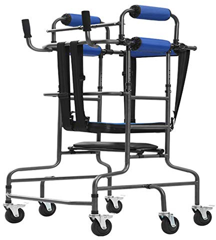 Gehgestell Gehhilfen Hemiplegic Rehabilitation Training Anti Roll Brackets Walker Stand Frame Walker für ältere Menschen und Handicappe Verstellbare Gehhilfen, Stern des Lichts
