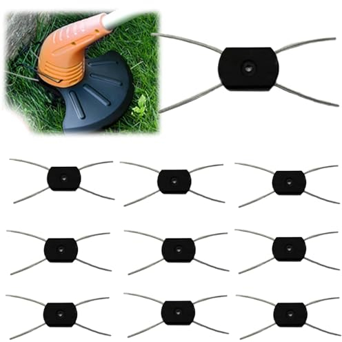 10 Pack String Trimmer Head, Electric Weed Eater Head Replacement Steel Wire Line Trimmer Spool Wire Weed Trimmer Head Weed Wacker Attachment for Cordless Grass Trimmers