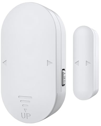 Chatthen Alarmas para casa, 130dB Sensor Puerta Puertas y Ventanas Campana de Apertura de Contacto magnético inalámbrico para niños,hogar,refrigerador,Tienda, 1 Unidad