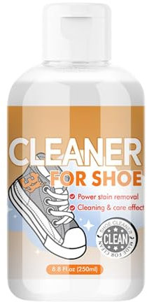 White Shoe Cleaner – 250 ml rengöringsmedel för höga klackar, vit vätska, vätska för tyg, tennis, stövlar, golf, stickning, PU, ett attribut, se beskrivning