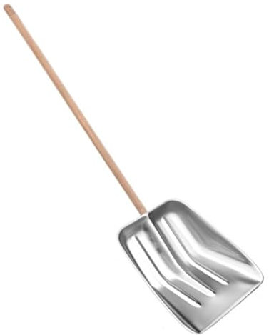 Pala De Nieve para Coche Pala Quitanieves con Mango De Madera Y Cabezal De Acero Inoxidable For Quitar La Nieve De Entradas De Vehículos Y Aceras para Actividades Al Aire Libre
