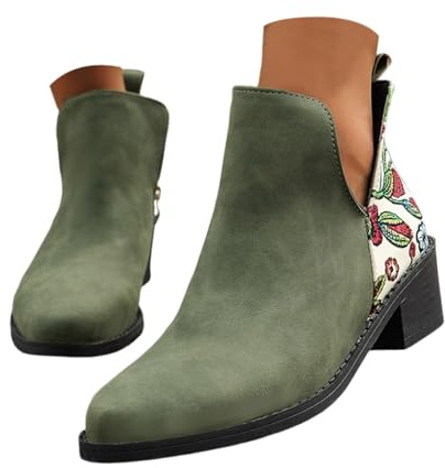 Generisch Botas medievales para mujer, botas occidentales, elegantes, cómodas, de invierno, para traje regional, para mujer, botas de cuña, otoño e invierno, zapatos festivos, botas de equitación, O