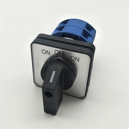 Interruptor de conmutación de leva rotativa de, momentáneo, de 2 polos y 3 posiciones, CA 660 V, 25 A, con reinicio automático