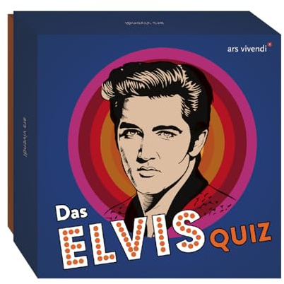 Das Elvis-Quiz – 66 Fragen zur Rock'n'Roll-Legende - Wissensspiel über Elvis Presley, Seine Hits & Leben – Perfektes Partyspiel & Geschenk für Musikliebhaber - Box mit 66 Spielkarten und Anleitung