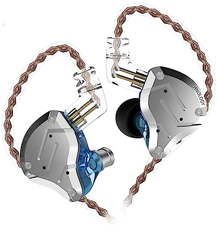 Yinyoo KZ ZS10 Pro Écouteurs Filaires 4BA+1DD- IEM Gaming - Ecouteurs Gaming Intra-auriculaire - IEM HiFi pour Audiophiles- Câble OFC Détachable à 2 Broches- Jack 3,5 mm- 4 Paires d'embouts