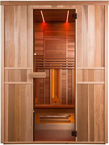 Cabina a infrarossi per sauna Infrawave RR-150 per 3 persone, 150 x 101 x 202 cm (larghezza x profondità x altezza)