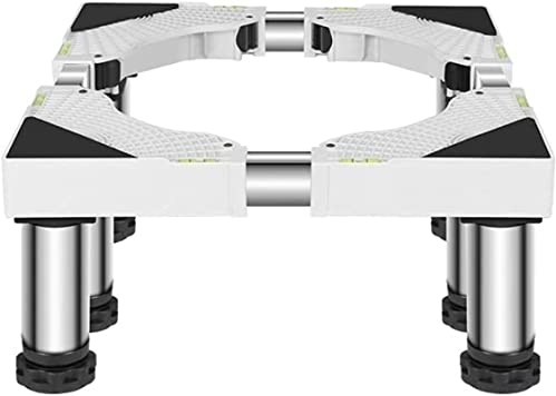 FiorHOCc Support de Machine à Laver Base de Frigo de SèchePieds et Cadres de Lave-Linge à Base réglable Multifonctions Longueur/Largeur 42-66 cm Grille Haute Universelle pour cuisinières,sèche-Linge