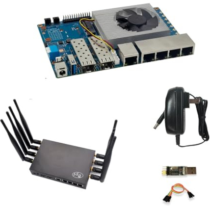 Youyeetoo Bananapi BPI-R3 - Scheda router WiFi 6 con chip MediaTek MT7986, Dual GbE LAN per IoT, client e server VPN, progetti OpenWrt