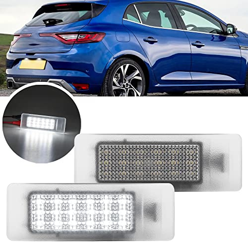 NSLUMO luci targa LED per Dacia Duster II per R/enault Megane IV hatchback | Clio V Master Box Espace posteriore 6000K bianco xenon lente trasparente plug-and-play IP67 2PCS