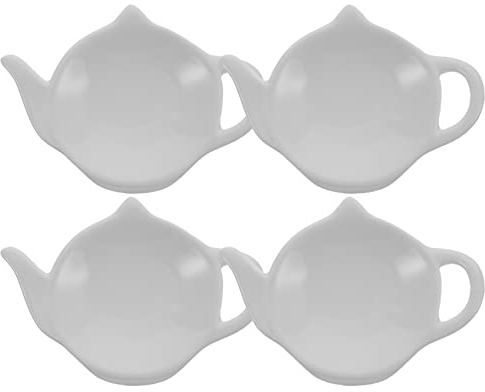 Cabilock 4pezzi Portabustine Tè Teiera Sottobicchieri Per Tè e Snack Decorativo Per e Regali Inaugurazione Casa