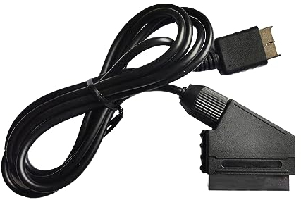 Jerilla Cavo SCART RGB da PS1 PS2 a TV, Adattatore da 1,8 m Supporto PAL per Console PS3/PS2/PS1, TV