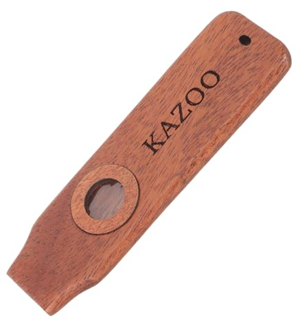 OFFSCH Holz Kazoo Musikinstrument Leichtes Mundinstrument Mit Schnur Kinder Erwachsenenspielzeug Für Gitarren Und Ukulele Begleitung