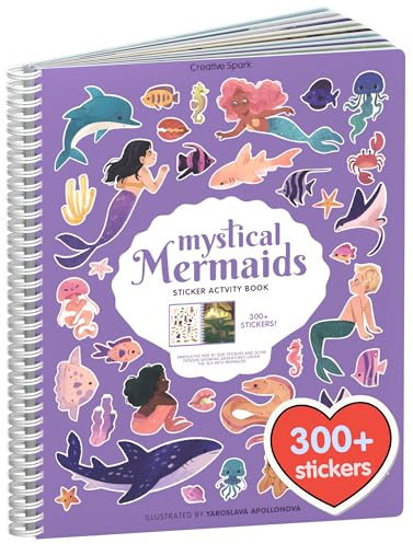 Cupkin Mystical Mermaids Coloring & Sticker Activity Book | 300+ Stickers