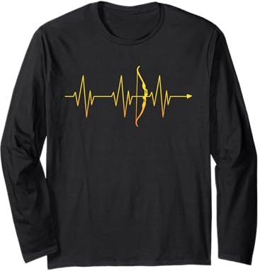Bogenschießen T-Shirt Herren Bogenschütze Bogensport Langarmshirt