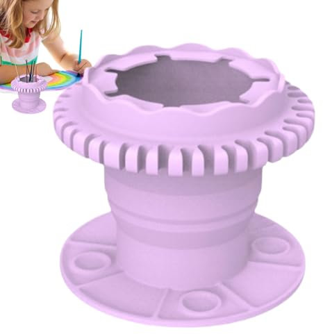 Folding Paint Brush Washer, Paint Brush Cleaning Bucket,Paint Brush Washer Kids Foldable Paint Brush Washer - Small Painting Water Cup Doodle Drawing Brush Linther for Study Room, Bedroom