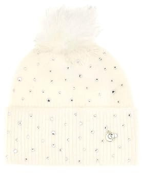 guess Damenmütze mit Bommel AW5213POL01 Off White M, Weiß, XXX-Large