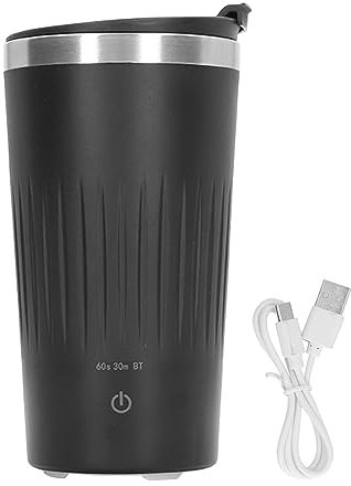 Self Stirring Mug, Stainless Steel Travel Coffee Mug Tumbler with Lid Automatic Mixing Cup for Office Kitchen Schools Gyms