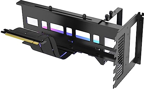 HNsdsvcd Support de direction pour carte graphique PCIe 4 0 X16 Câble vertical Carte GPU Extension Support pour PC