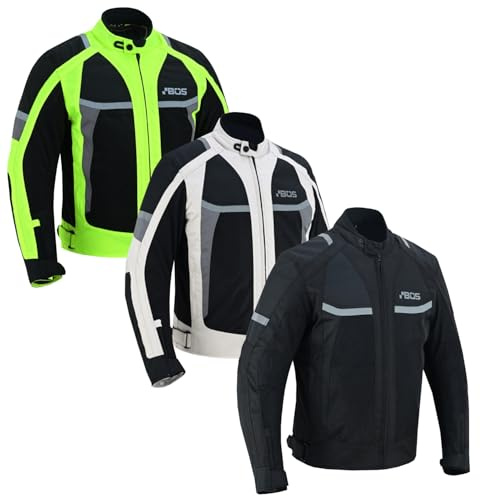 BOSmoto Racing Motorradjacke Textil mit CE Protektoren – Sommer Wasserdicht,Herren Motorrad Textil Jacke,Biker Motorradjacke