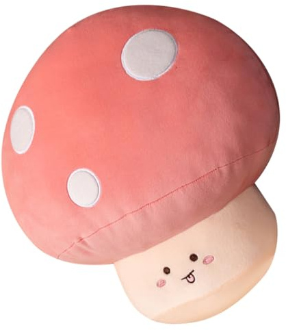 MAGICLULU Peluche de Hongo Almohada Decorativa de Hongo para Sala de Estar Decoración de Habitación Juguete de Almohada para Abrazar