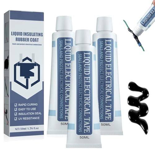 sjfscqr Ruban Isolant Liquide 30 ML, pâte pour Tube de Ruban électrique Isolant Liquide, Ruban électrique Liquide à séchage Rapide, Bonne Isolation, Flamme étanche
