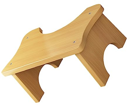 Alipis Holz Toilettenhocker Badezimmerstuhl Junge Mädchen Toilettentrainer Stuhl Rutschfeste Tritthocker Wc Hocker Toilettenhocker Für Erwachsene Badezimmerhocker Kothocker