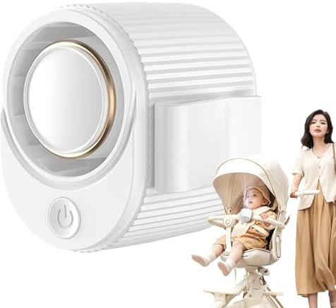 Ventilador de Cintura con Clip - Ventilador Portátil Recargable Para Cintura - Sin Aspas 3 Velocidades Ajustables Ligero Inalámbrico De Cintura Para Viajes Exteriores Senderismo Festivales Playa Vacac