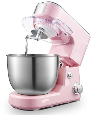 ETZRYSYB Batidor de huevos, batidor de alimentos, batidora de crema, batidora de velocidad para pasteles, pan, chef, batidor de huevos (rosa)