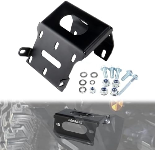 REARACE Winch Mounting Plate, Winch Mount Bracket Fit for Rancher Foreman Rubicon TRX420/500/520 2014-2025