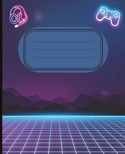 Composition Notebook: Cute Gaming Journal | College Ruled, 7.5 x 9.25, 100 Pages | For Kids, Teens and Adults