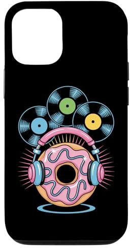 Vinyles Dj Food Casque Donut Musique Rythme Coque pour iPhone 12/12 Pro