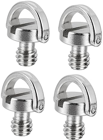 SEWACC 4 pièces Vis de Montage Caméra Pouce Ring pour Trépied Plaque Fixation Rapide Accessoires Photo