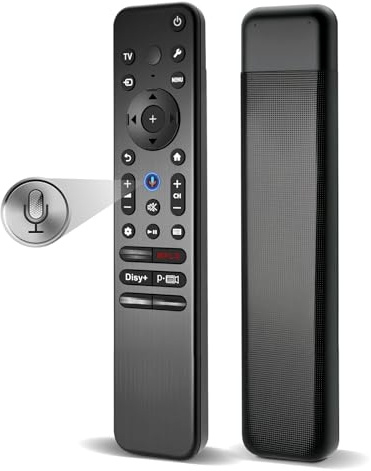 Télécommande de rechange pour téléviseur intelligent Sony avec fonction vocale compatible avec Sony Bravia XR/K Series 4K HDR QLED OLED Google Smart TV