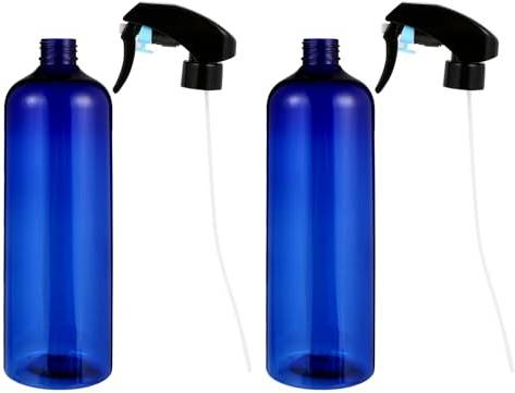 SEWACC 2 Stück 500 ml Sprühflasche mit Feinem Nebel Kunststoff Mehrzweck Zerstäuber für Garten Reinigung und Haarpflege Ergonomisch Handlich und Tragbar